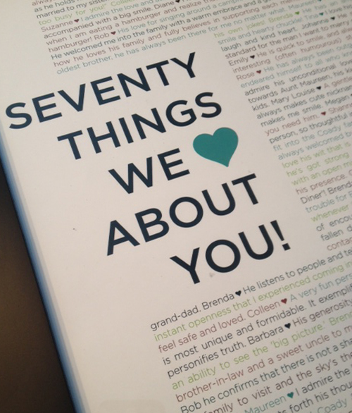 70 things we love about you... - Curtains are Open